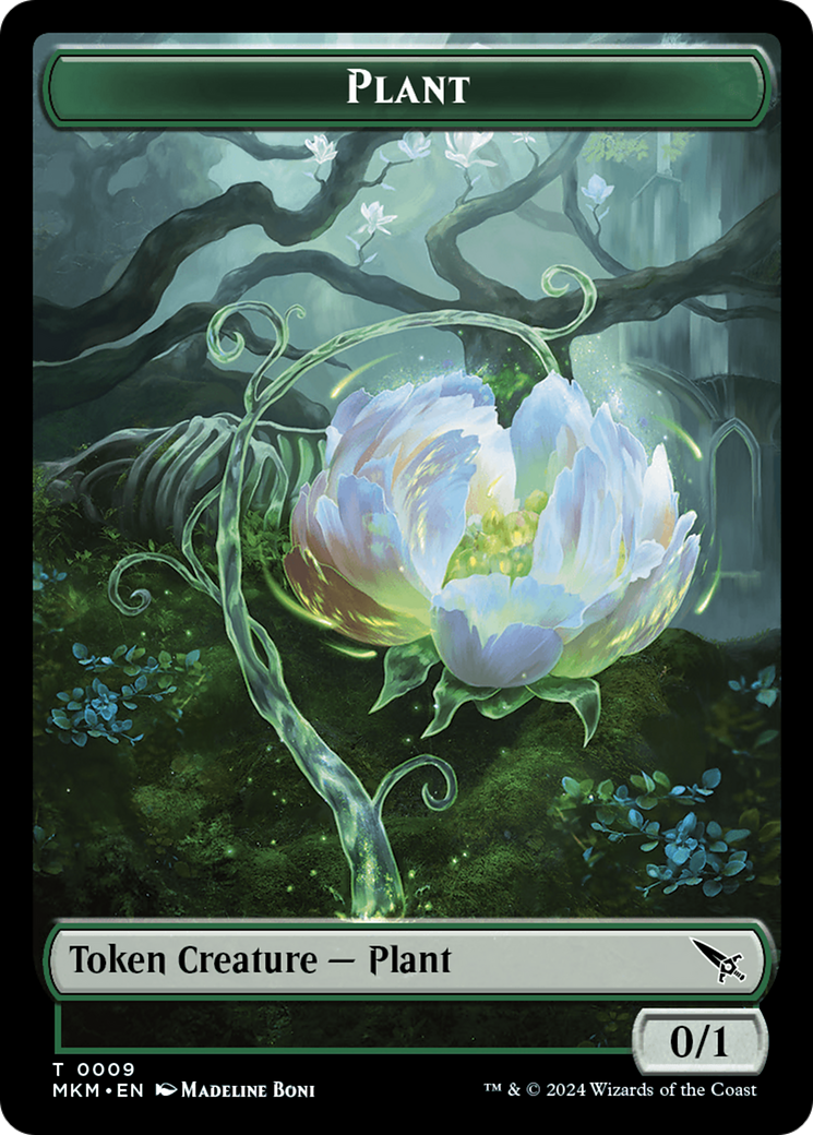 Detective // Plant Double-Sided Token [Murders at Karlov Manor Tokens] - Magic: The Gathering - Card Brawlers | Quebec | Canada |