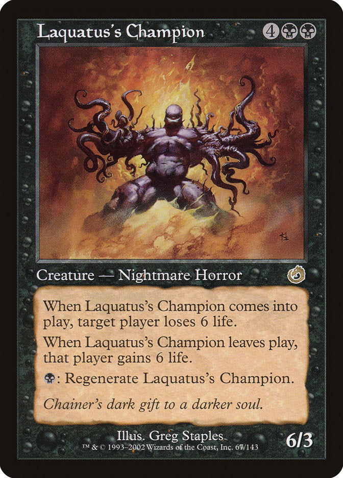 Laquatus's Champion [Torment] - Magic: The Gathering - Card Brawlers | Quebec | Canada |