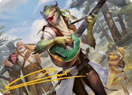 Wandering Troubadour Art Card (Gold-Stamped Signature) [Dungeons & Dragons: Adventures in the Forgotten Realms Art Series] - Magic: The Gathering - Card Brawlers | Quebec | Canada |
