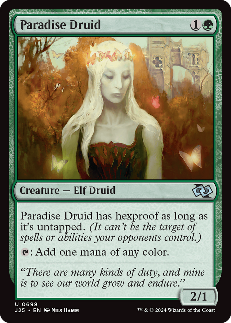 Paradise Druid [Foundations Jumpstart] - Magic: The Gathering - Card Brawlers | Quebec | Canada |