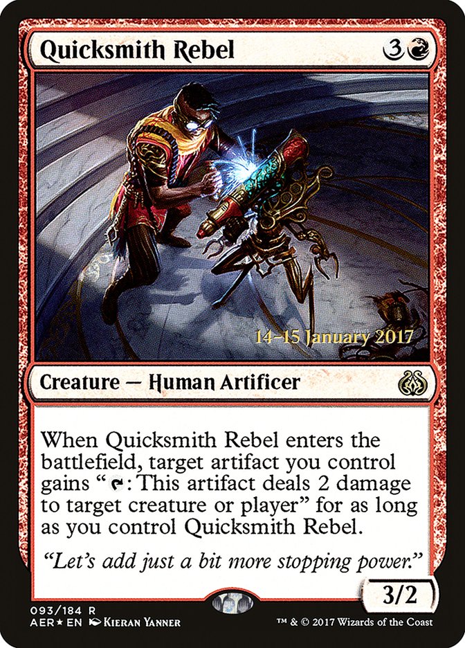 Quicksmith Rebel [Aether Revolt Prerelease Promos] - Magic: The Gathering - Card Brawlers | Quebec | Canada |