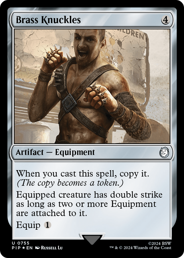 Brass Knuckles (Surge Foil) [Fallout] - Magic: The Gathering - Card Brawlers | Quebec | Canada |