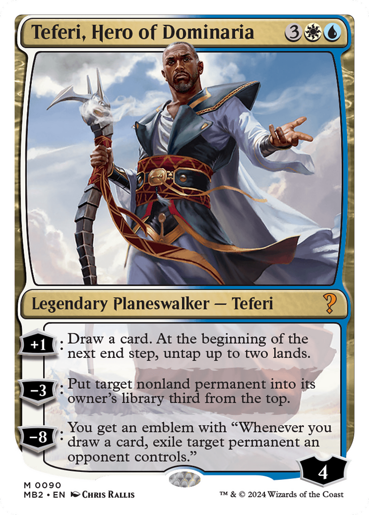Teferi, Hero of Dominaria (White Border) [Mystery Booster 2] - Magic: The Gathering - Card Brawlers | Quebec | Canada |