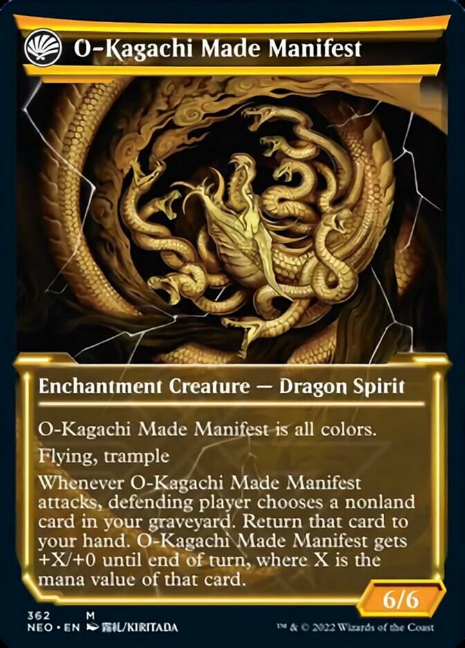 The Kami War // O-Kagachi Made Manifest (Showcase Soft Glow) [Kamigawa: Neon Dynasty] - Magic: The Gathering - Card Brawlers | Quebec | Canada |