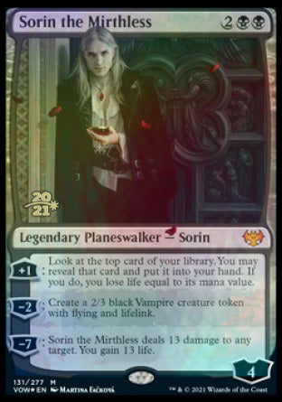Sorin the Mirthless [Innistrad: Crimson Vow Prerelease Promos] - Magic: The Gathering - Card Brawlers | Quebec | Canada |