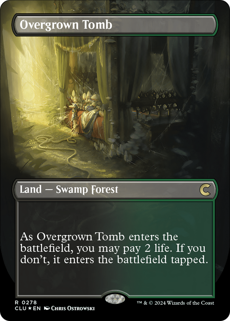 Overgrown Tomb (Borderless) [Ravnica: Clue Edition] - Magic: The Gathering - Card Brawlers | Quebec | Canada |