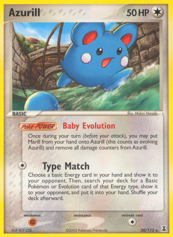 Azurill (20/113) [EX: Delta Species] - Pokémon - Card Brawlers | Quebec | Canada |