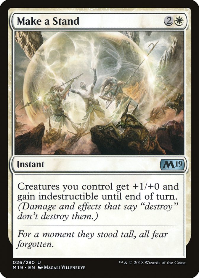 Make a Stand [Core Set 2019] - Magic: The Gathering - Card Brawlers | Quebec | Canada |