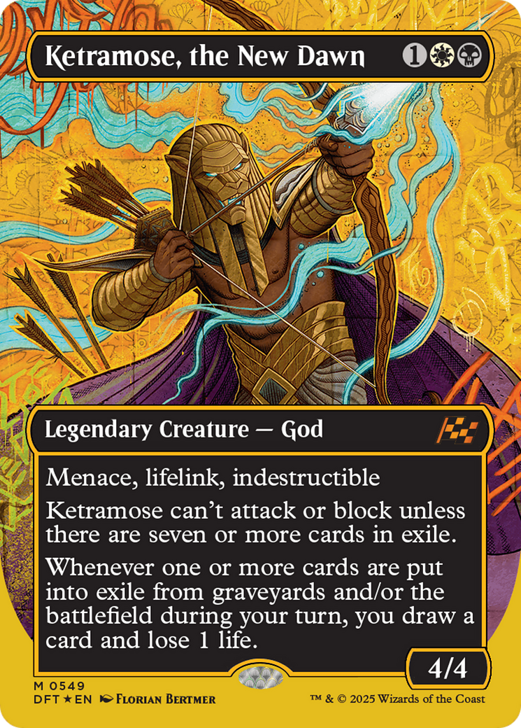 Ketramose, the New Dawn (Borderless) (First-Place Foil) [Aetherdrift] - Magic: The Gathering - Card Brawlers | Quebec | Canada |