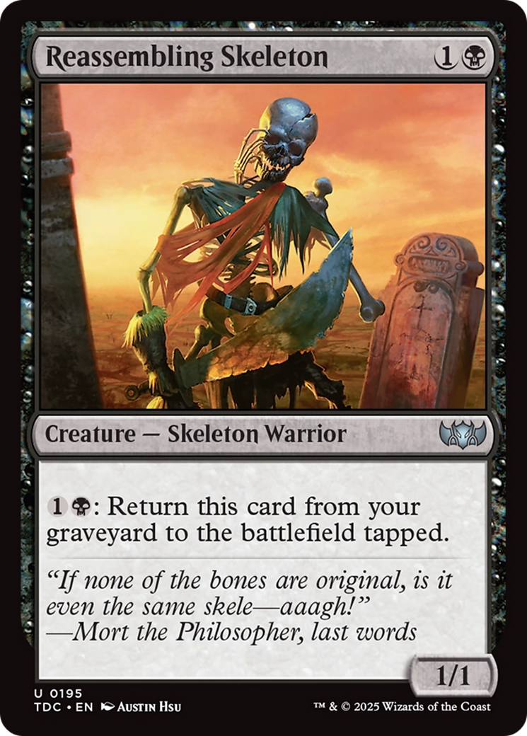 Reassembling Skeleton [Tarkir: Dragonstorm Commander] - Magic: The Gathering - Card Brawlers | Quebec | Canada |
