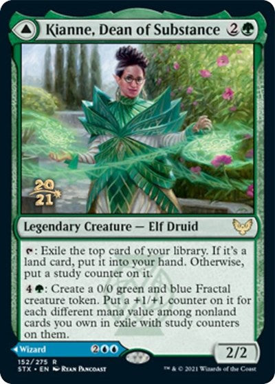 Kianne, Dean of Substance // Imbraham, Dean of Theory [Strixhaven: School of Mages Prerelease Promos] - Magic: The Gathering - Card Brawlers | Quebec | Canada |
