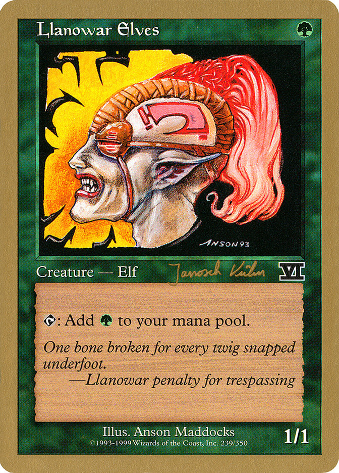 Llanowar Elves (Janosch Kuhn) [World Championship Decks 2000] - Magic: The Gathering - Card Brawlers | Quebec | Canada |