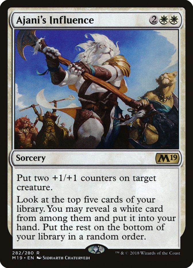 Ajani's Influence [Core Set 2019] - Magic: The Gathering - Card Brawlers | Quebec | Canada |