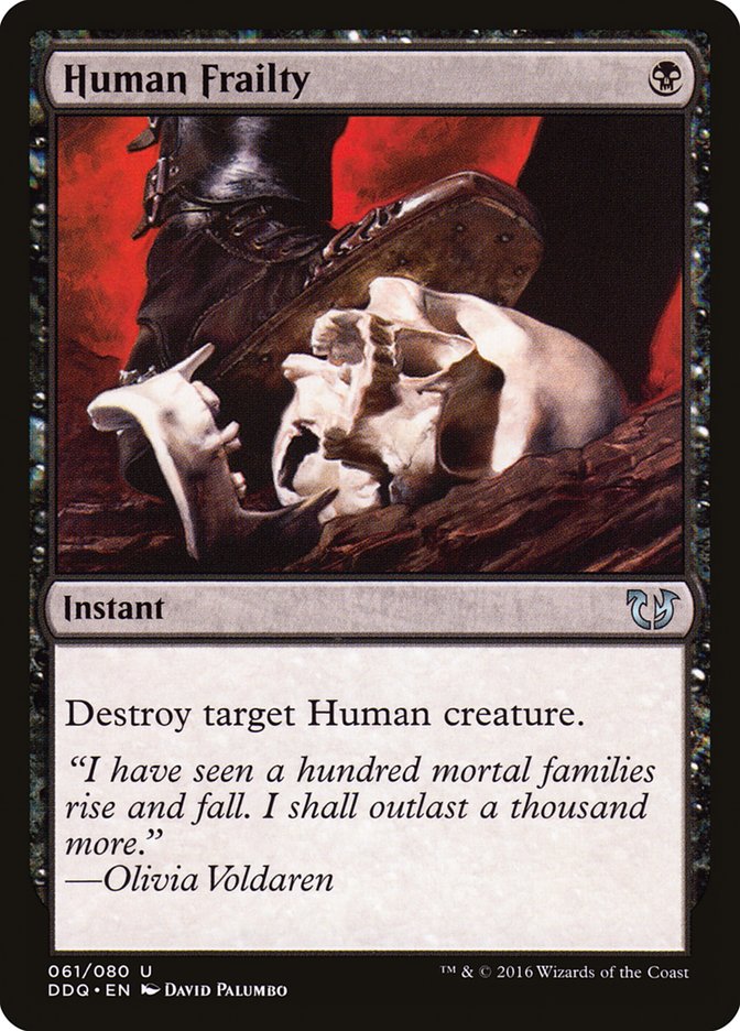 Human Frailty [Duel Decks: Blessed vs. Cursed] - Magic: The Gathering - Card Brawlers | Quebec | Canada |