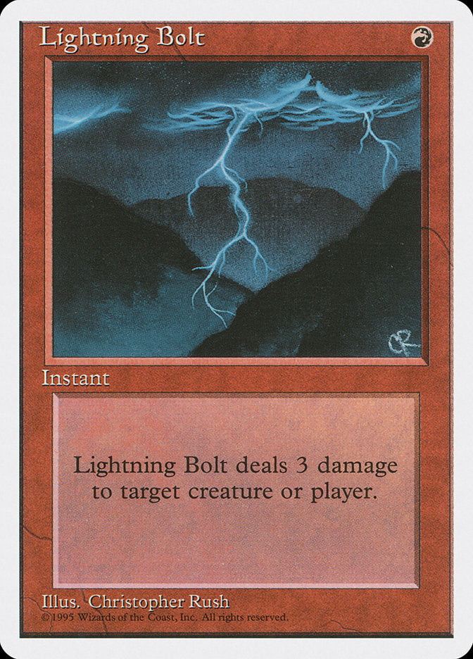 Lightning Bolt [Fourth Edition] - Magic: The Gathering - Card Brawlers | Quebec | Canada |