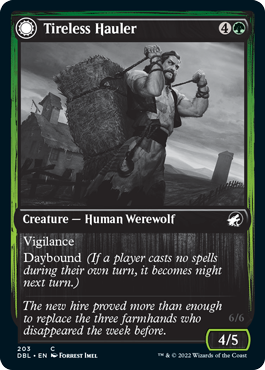 Tireless Hauler // Dire-Strain Brawler [Innistrad: Double Feature] - Magic: The Gathering - Card Brawlers | Quebec | Canada |