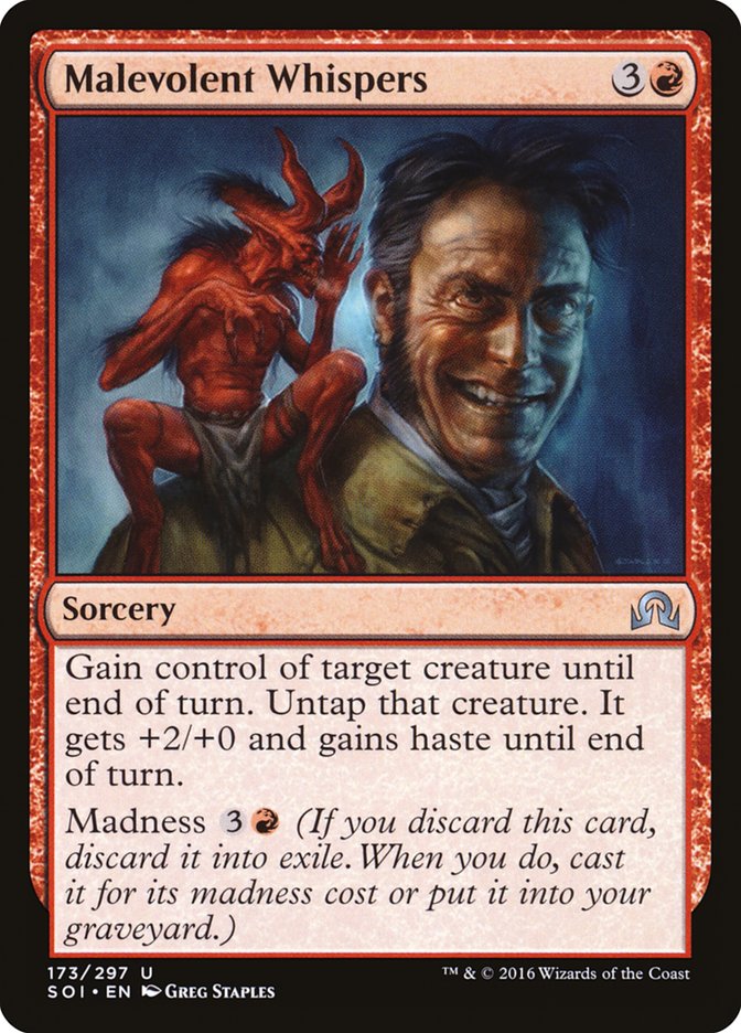 Malevolent Whispers [Shadows over Innistrad] - Magic: The Gathering - Card Brawlers | Quebec | Canada |