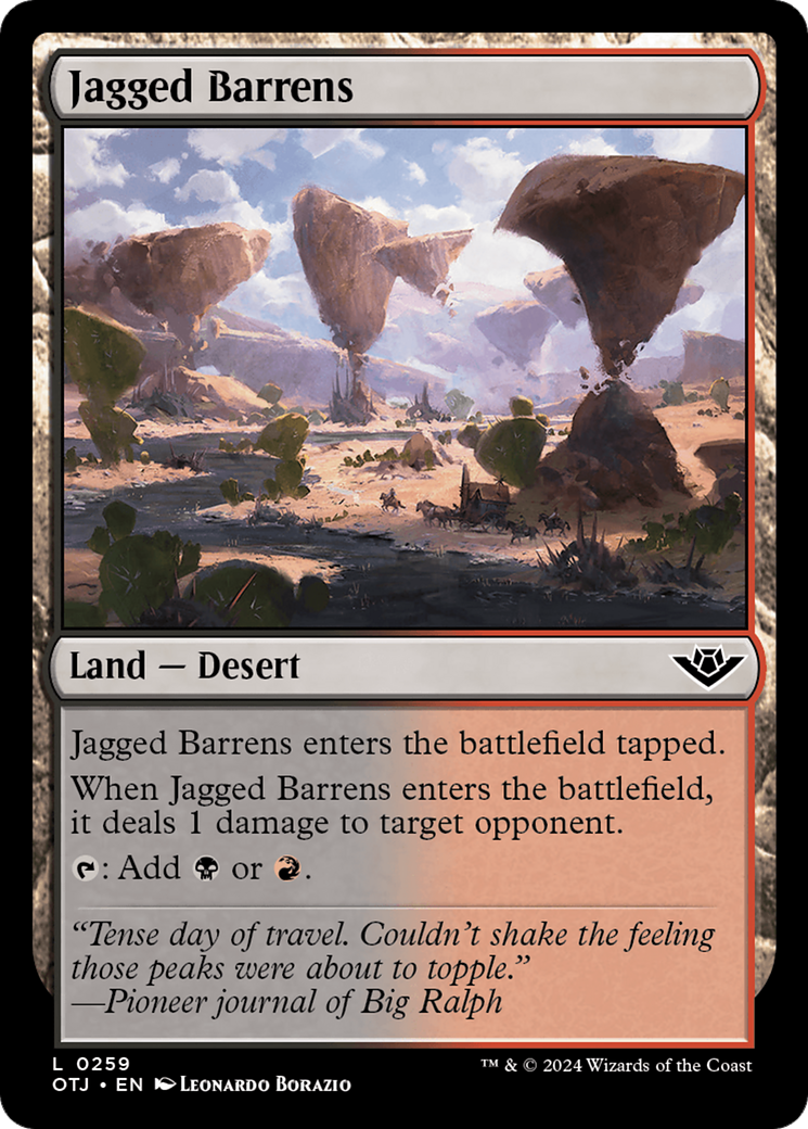 Jagged Barrens [Outlaws of Thunder Junction] - Magic: The Gathering - Card Brawlers | Quebec | Canada |