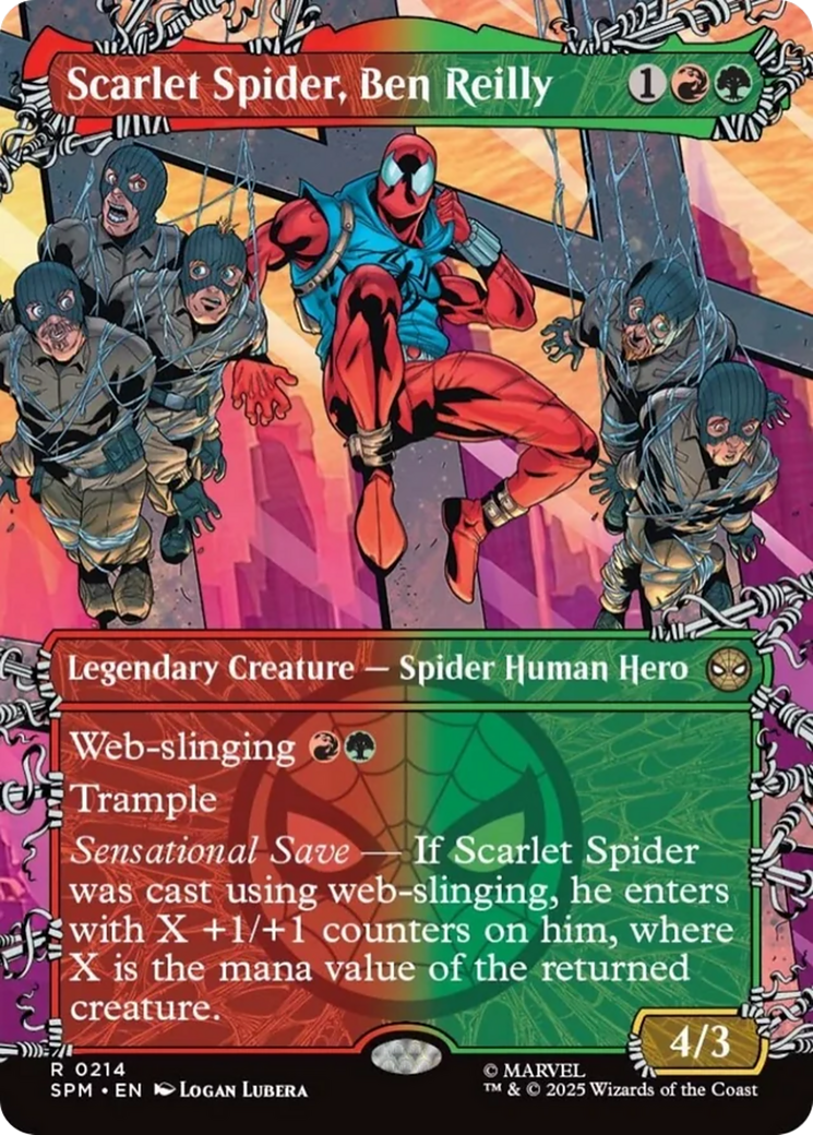 Scarlet Spider, Ben Reilly (Borderless) [Marvel's Spider-Man] - Magic: The Gathering - Card Brawlers | Quebec | Canada |