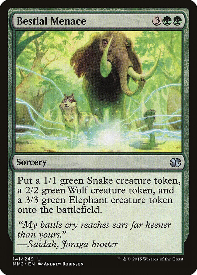 Bestial Menace [Modern Masters 2015] - Magic: The Gathering - Card Brawlers | Quebec | Canada |
