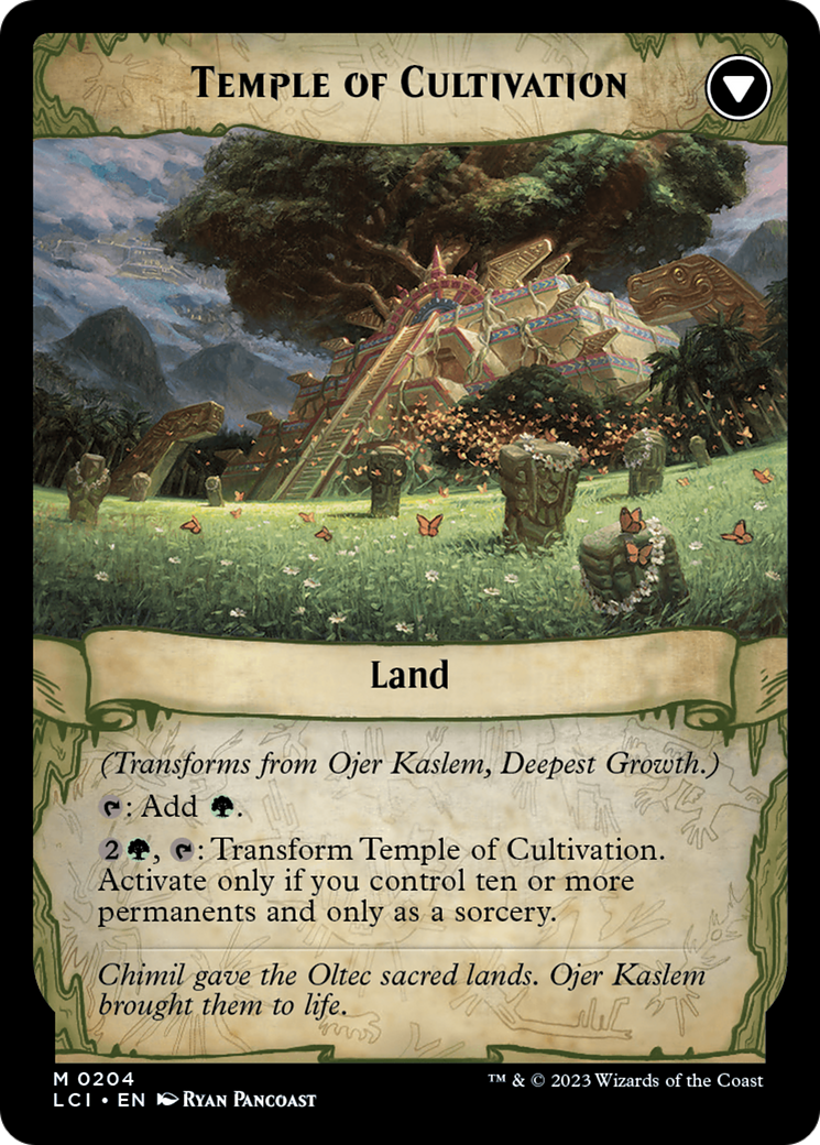 Ojer Kaslem, Deepest Growth // Temple of Cultivation [The Lost Caverns of Ixalan Prerelease Cards] - Magic: The Gathering - Card Brawlers | Quebec | Canada |