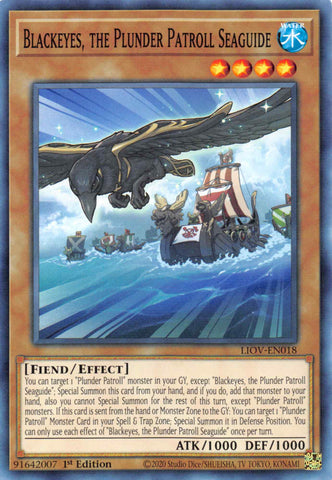 Blackeyes, the Plunder Patroll Seaguide [LIOV-EN018] Common - Yu-Gi-Oh! - Card Brawlers | Quebec | Canada |
