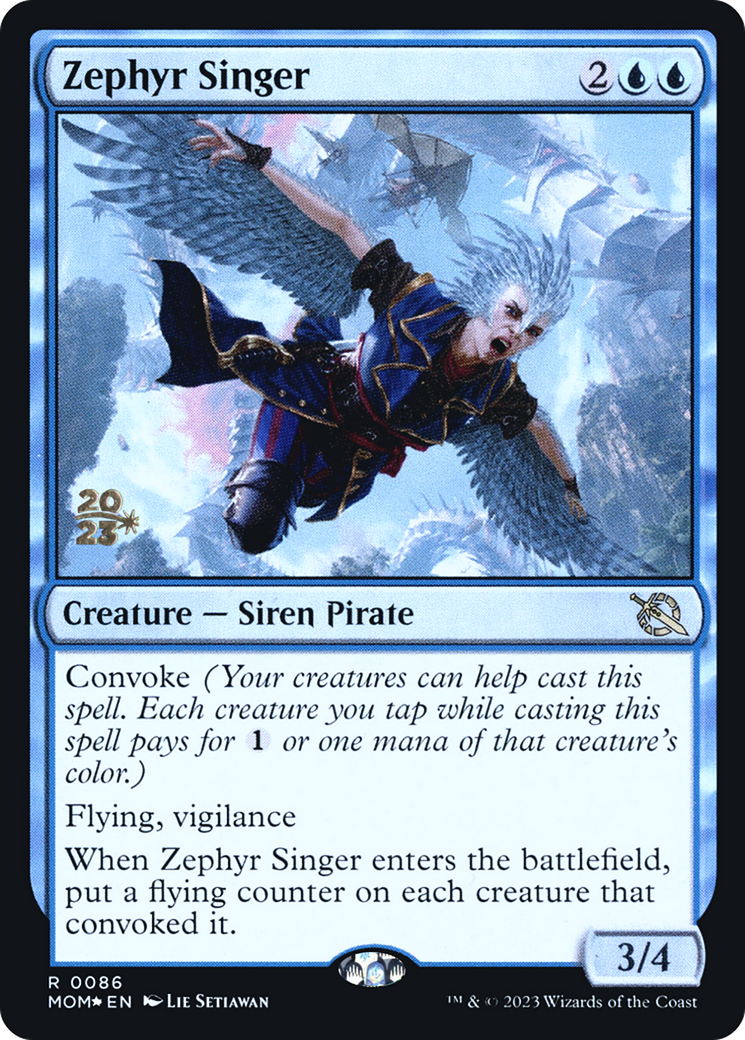 Zephyr Singer [March of the Machine Prerelease Promos] - Magic: The Gathering - Card Brawlers | Quebec | Canada |