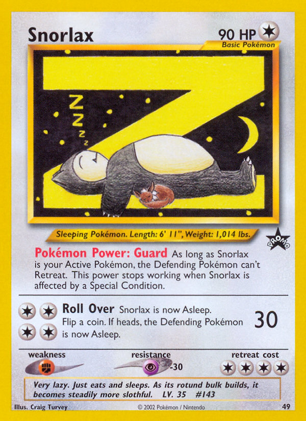 Snorlax (49) [Wizards of the Coast: Black Star Promos] - Pokémon - Card Brawlers | Quebec | Canada |