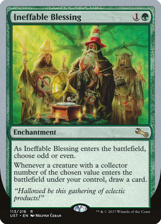 Ineffable Blessing ("choose odd or even") [Unstable] - Magic: The Gathering - Card Brawlers | Quebec | Canada |