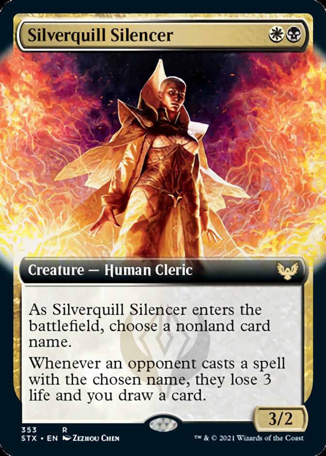 Silverquill Silencer (Extended Art) [Strixhaven: School of Mages] - Magic: The Gathering - Card Brawlers | Quebec | Canada |
