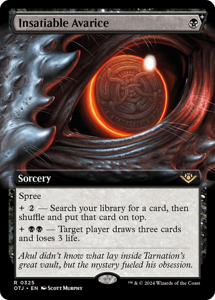 Insatiable Avarice (Extended Art) [Outlaws of Thunder Junction] - Magic: The Gathering - Card Brawlers | Quebec | Canada |