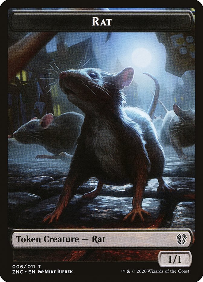 Faerie Rogue // Rat Double-Sided Token [Zendikar Rising Commander Tokens] - Magic: The Gathering - Card Brawlers | Quebec | Canada |