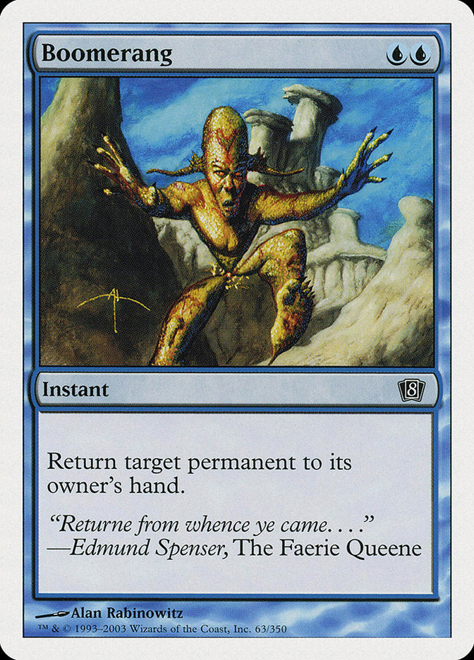 Boomerang [Eighth Edition] - Magic: The Gathering - Card Brawlers | Quebec | Canada |