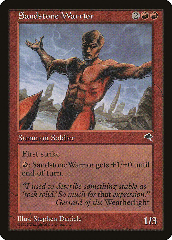 Sandstone Warrior [Tempest] - Magic: The Gathering - Card Brawlers | Quebec | Canada |
