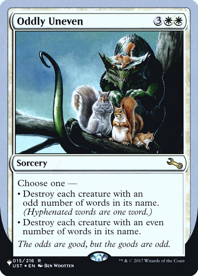 Oddly Uneven (Unfinity Foil Edition) [The List] - Magic: The Gathering - Card Brawlers | Quebec | Canada |