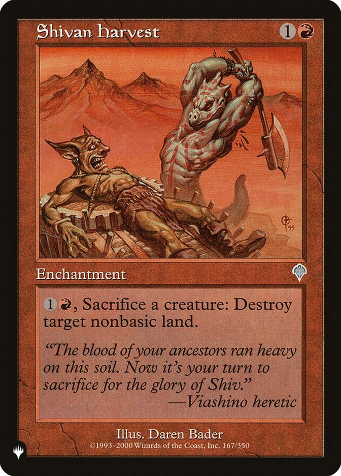 Shivan Harvest [The List] - Magic: The Gathering - Card Brawlers | Quebec | Canada |