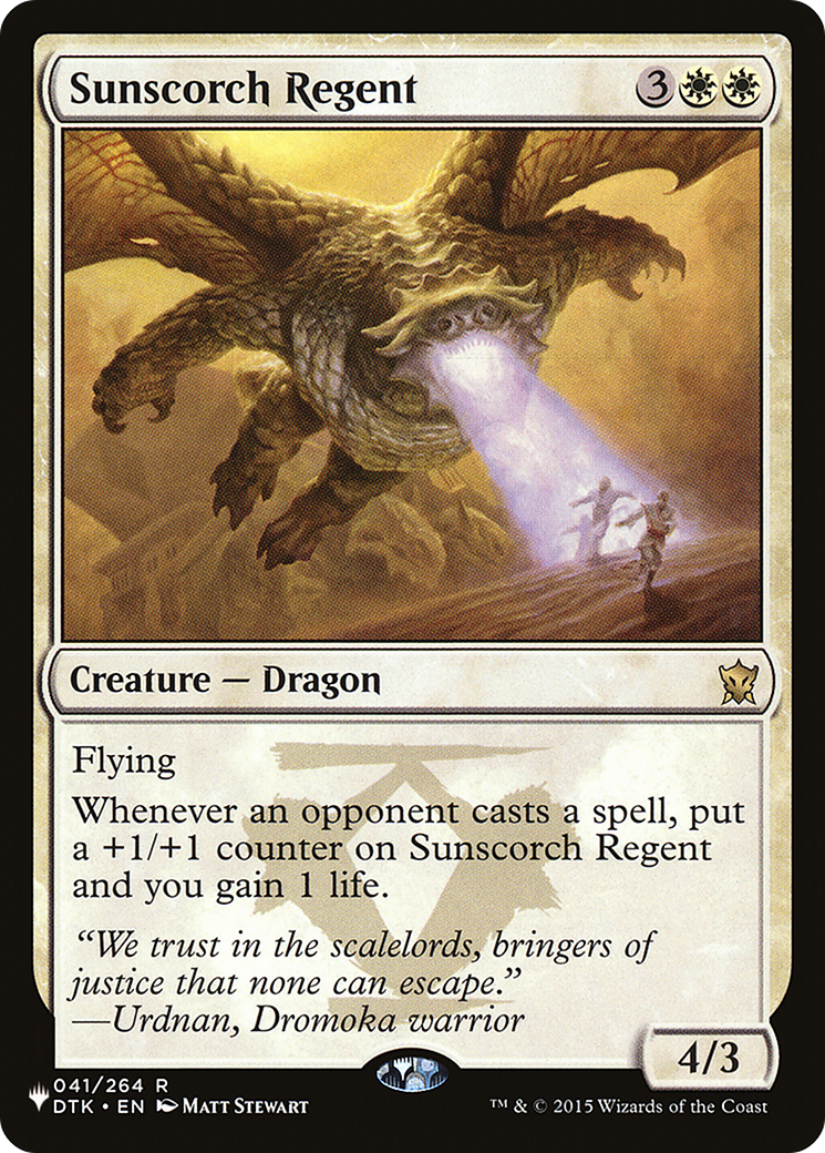 Sunscorch Regent [The List] - Magic: The Gathering - Card Brawlers | Quebec | Canada |