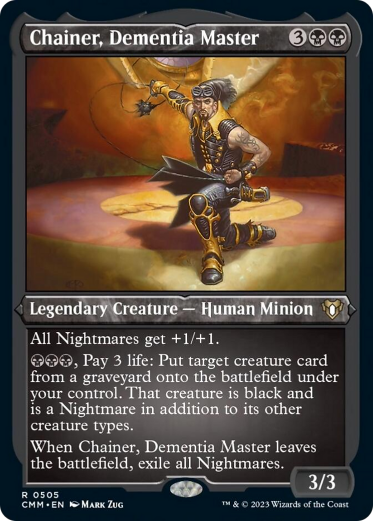 Chainer, Dementia Master (Foil Etched) [Commander Masters] - Magic: The Gathering - Card Brawlers | Quebec | Canada |