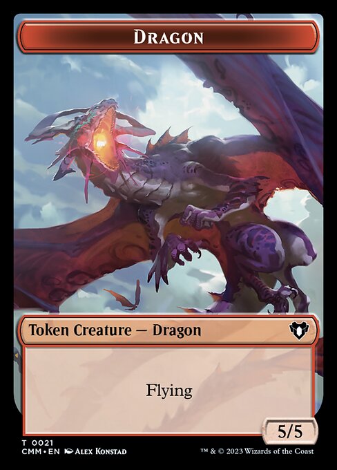 Human Soldier // Dragon (0021) Double-Sided Token [Commander Masters Tokens] - Magic: The Gathering - Card Brawlers | Quebec | Canada |