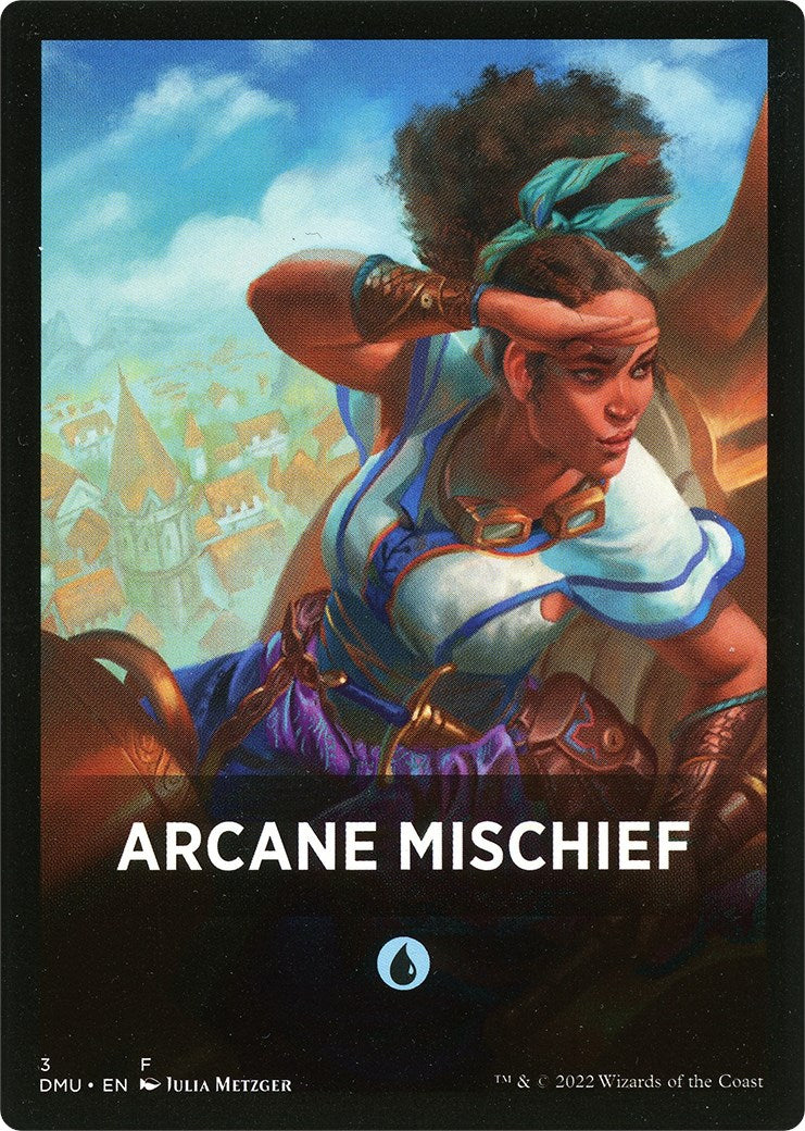 Arcane Mischief Theme Card [Dominaria United Tokens] - Magic: The Gathering - Card Brawlers | Quebec | Canada |
