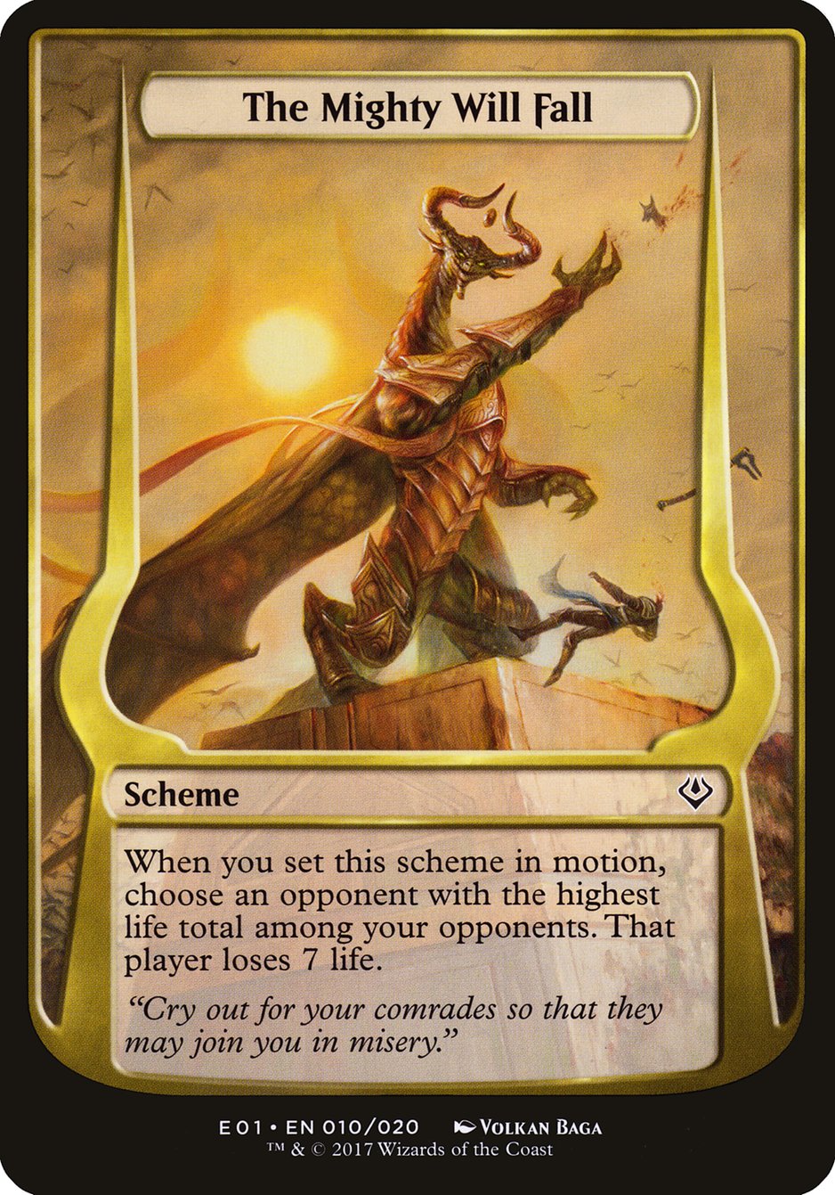 The Mighty Will Fall (Schemes) [Archenemy: Nicol Bolas Schemes] - Magic: The Gathering - Card Brawlers | Quebec | Canada |