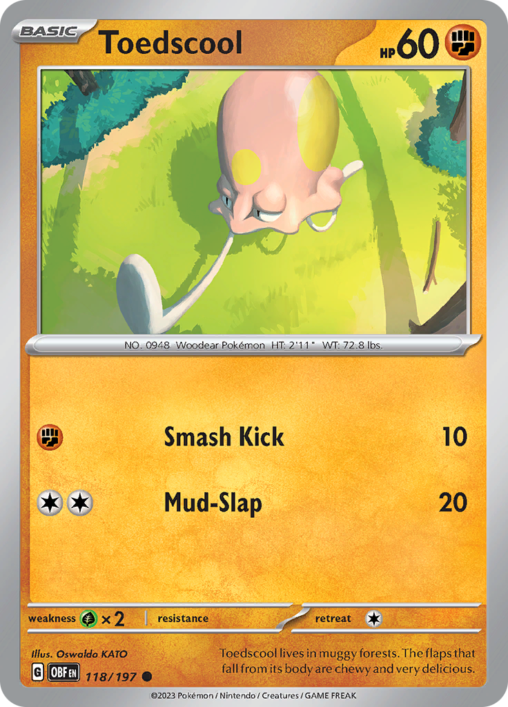Toedscool (118/197) [Scarlet & Violet: Obsidian Flames] - Pokémon - Card Brawlers | Quebec | Canada |