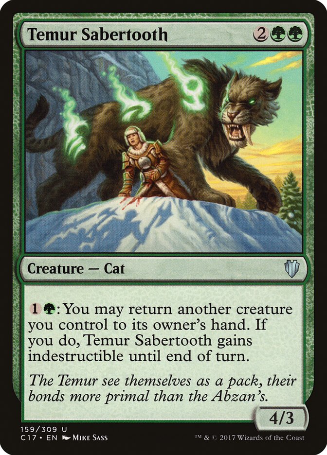 Temur Sabertooth [Commander 2017] - Magic: The Gathering - Card Brawlers | Quebec | Canada |