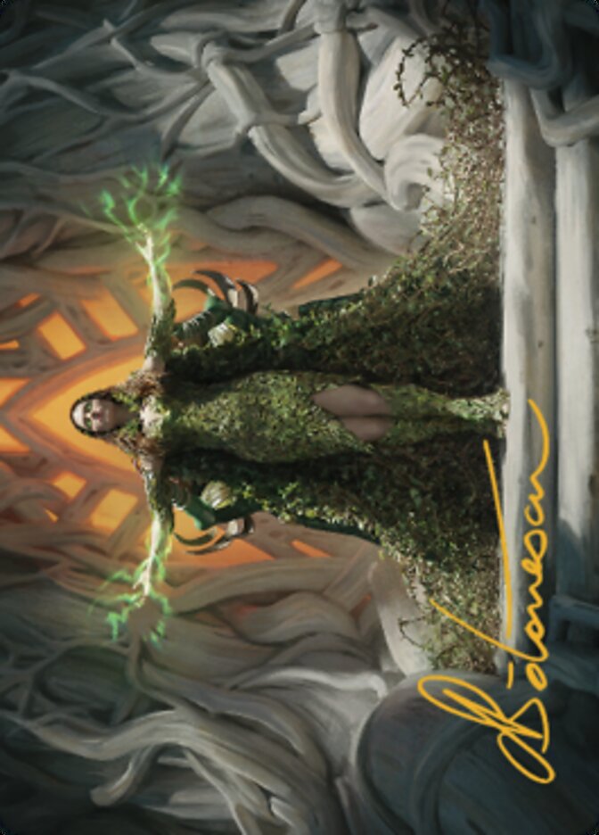 Titania, Voice of Gaea Art Card (Gold-Stamped Signature) [The Brothers' War Art Series] - Magic: The Gathering - Card Brawlers | Quebec | Canada |