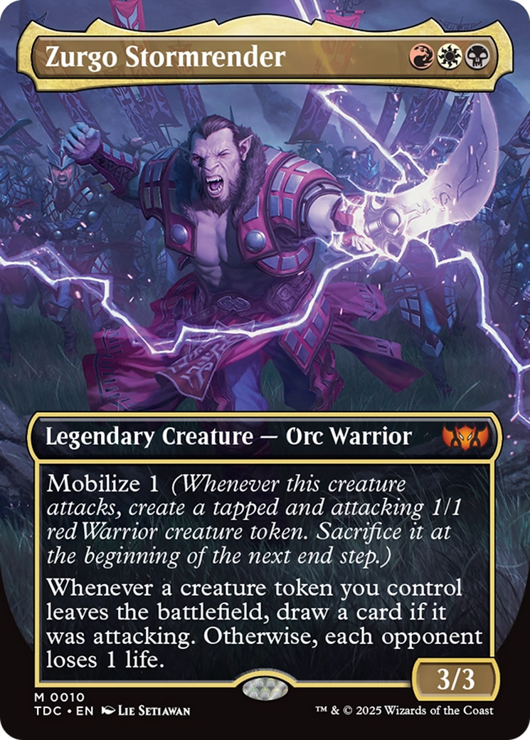 Zurgo Stormrender (Borderless) [Tarkir: Dragonstorm Commander] - Magic: The Gathering - Card Brawlers | Quebec | Canada |