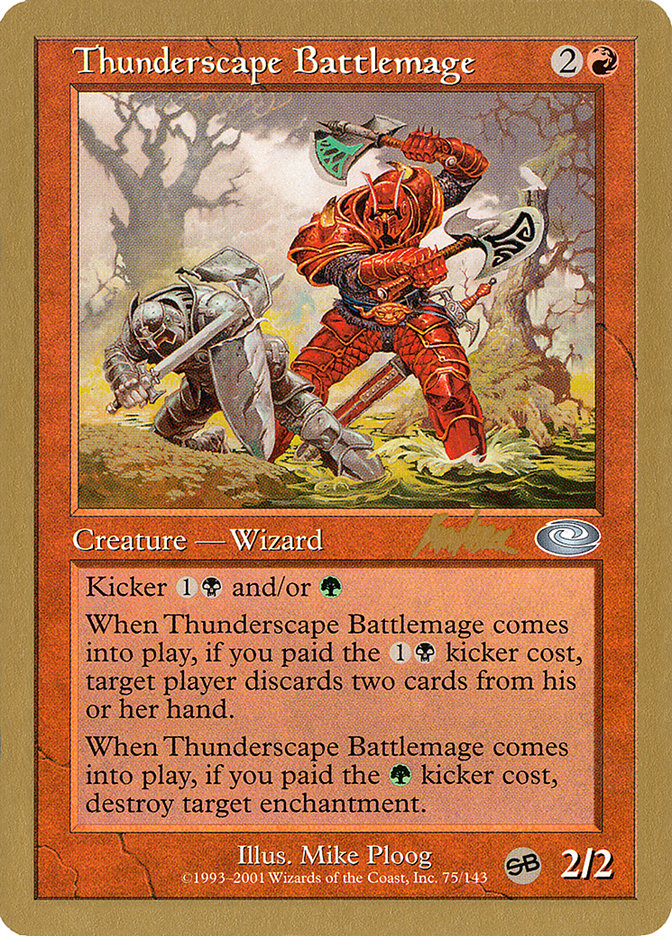 Thunderscape Battlemage (Brian Kibler) (SB) [World Championship Decks 2002] - Magic: The Gathering - Card Brawlers | Quebec | Canada |