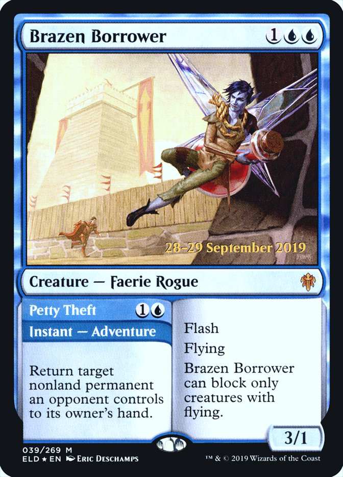 Brazen Borrower // Petty Theft [Throne of Eldraine Prerelease Promos] - Magic: The Gathering - Card Brawlers | Quebec | Canada |