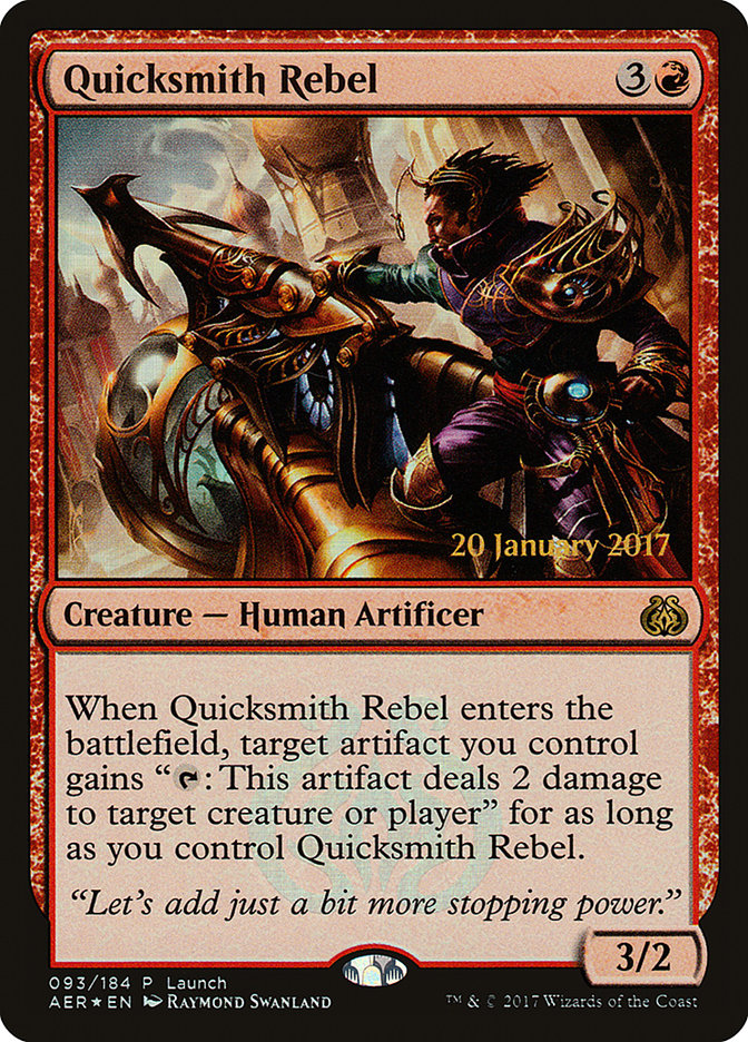 Quicksmith Rebel (Launch) [Aether Revolt Promos] - Magic: The Gathering - Card Brawlers | Quebec | Canada |