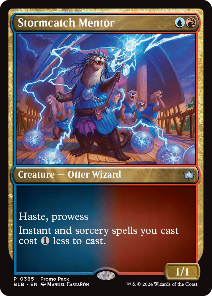 Stormcatch Mentor (Promo Pack) [Bloomburrow Promos] - Magic: The Gathering - Card Brawlers | Quebec | Canada |