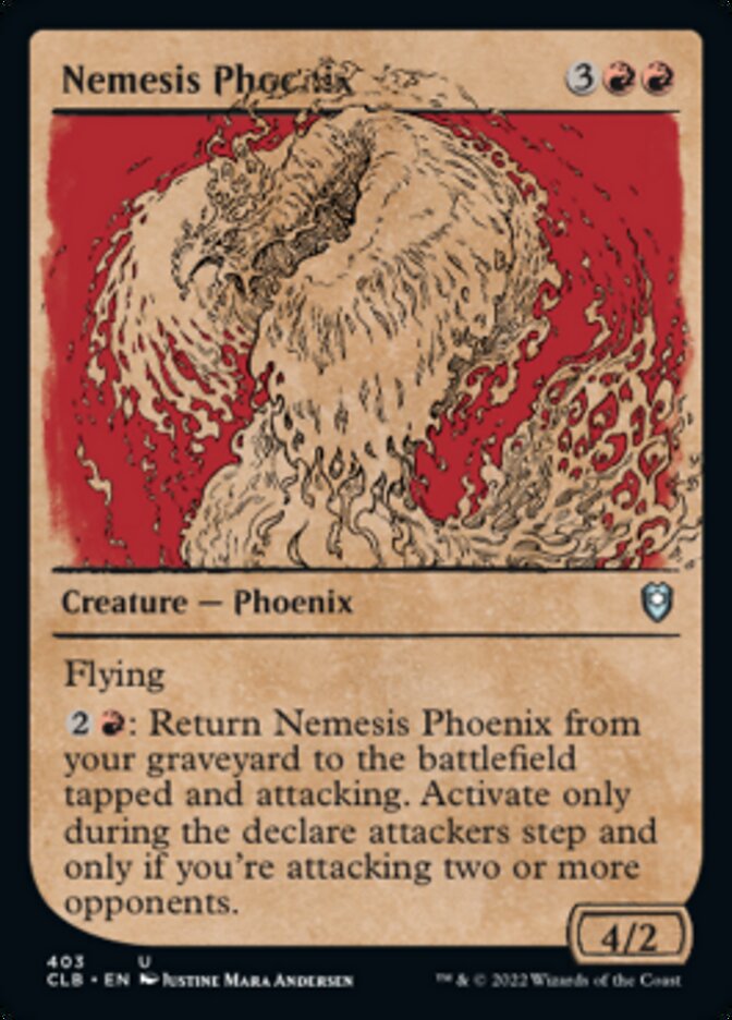Nemesis Phoenix (Showcase) [Commander Legends: Battle for Baldur's Gate] - Magic: The Gathering - Card Brawlers | Quebec | Canada |